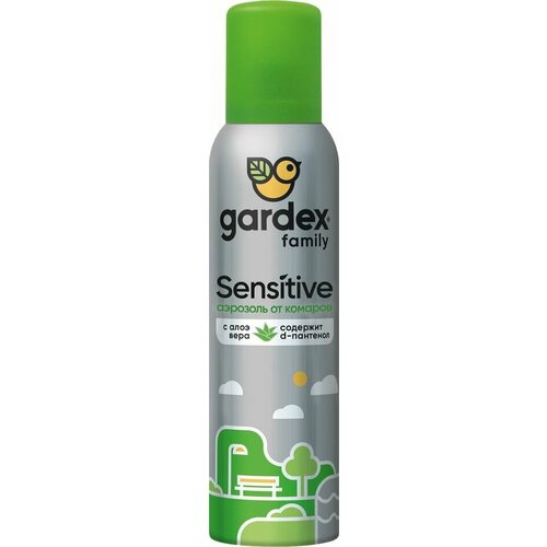 Аэрозоль Gardex family Sensitive от комаров 150мл х2шт
