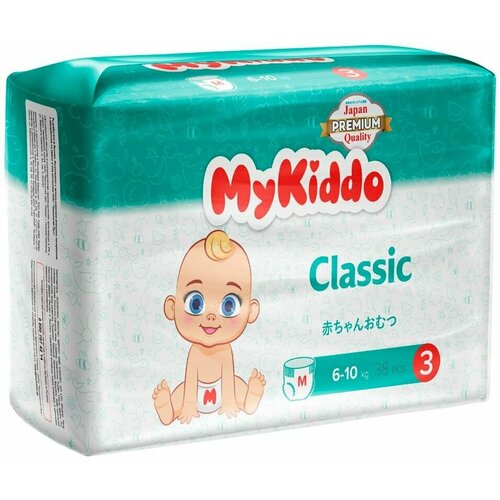 Подгузники-трусики MyKiddo Classic M 6-10кг 38шт х 3шт