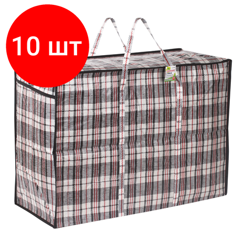 фото Сумка-баул любаша, 105 л, 50х70, черный, красный