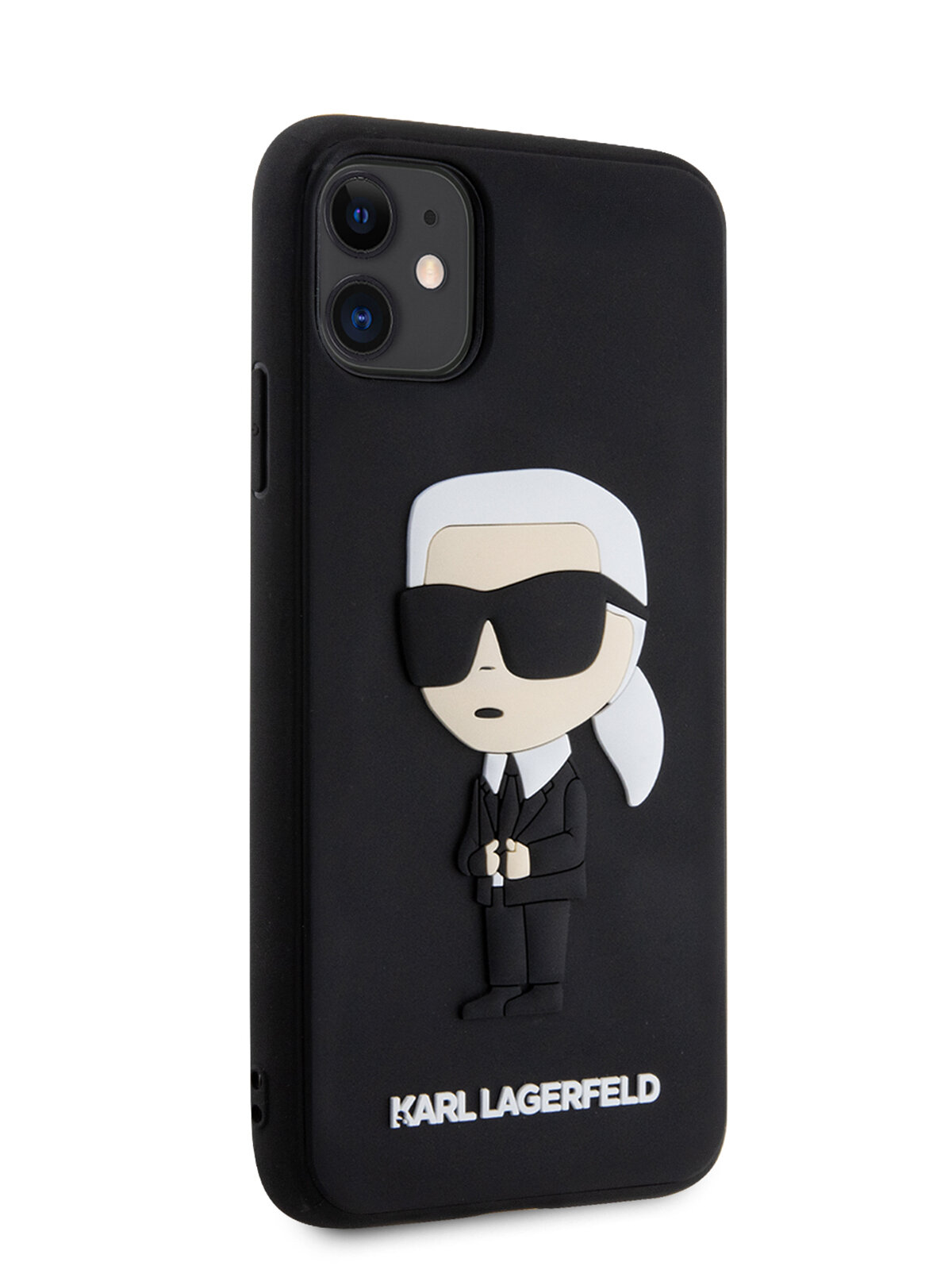 Lagerfeld для iPhone 11 чехол 3D Rubber NFT Karl Ikonik Hard Black