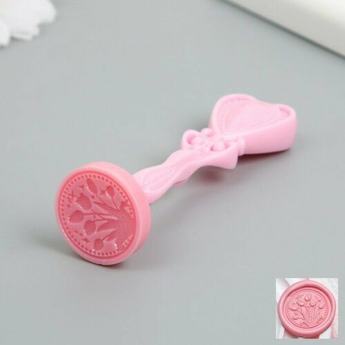 Печать для сургуча с пластиковой ручкой Тюльпаны 25 см 1шт 341₽