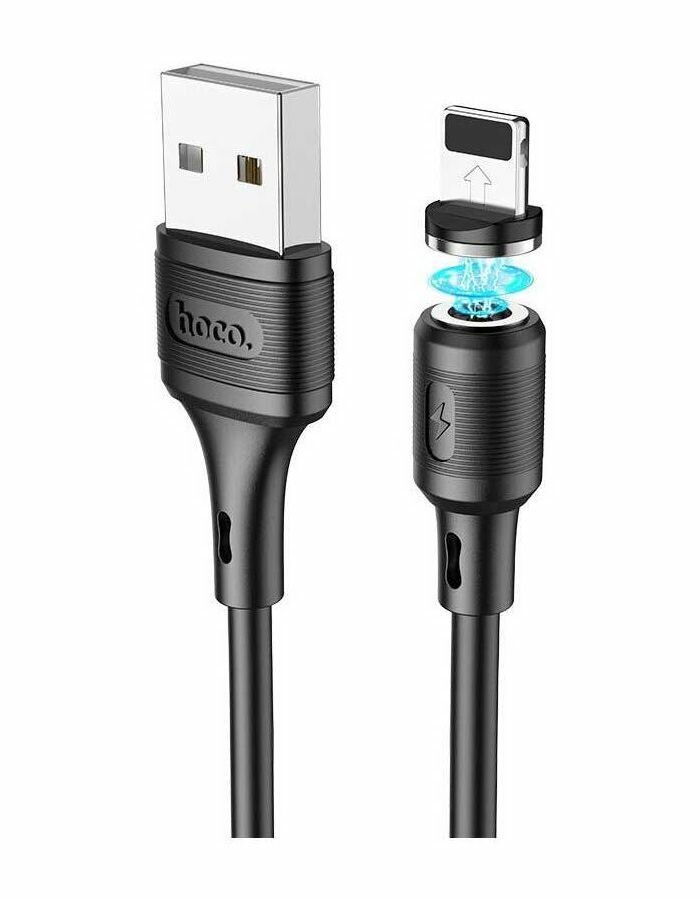 Кабель Hoco X52 Sereno USB - Lightning 2.4A 1m Black 6931474735522