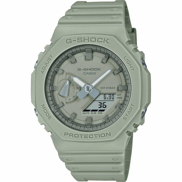 Наручные часы CASIO G-Shock GA-2100NC-3A, зеленый, серый