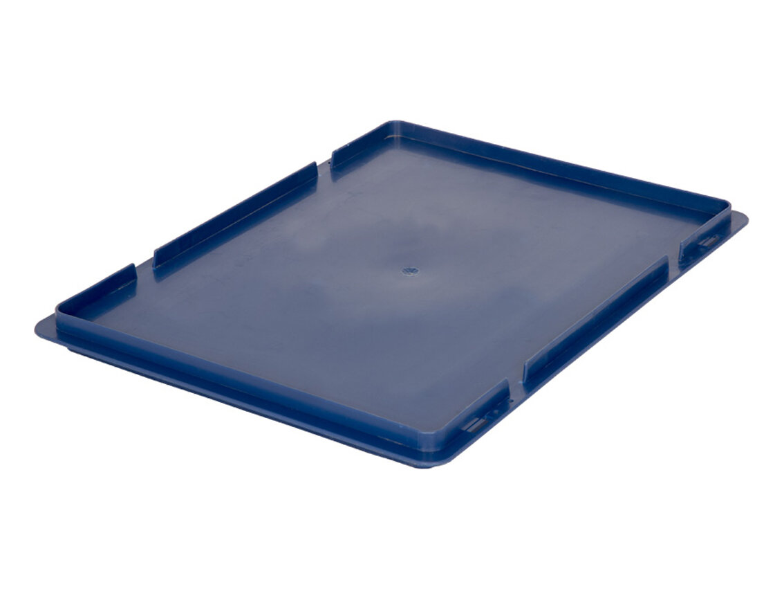 Крышка для пластикового ящика KLT/EC 600х400мм (синяя)