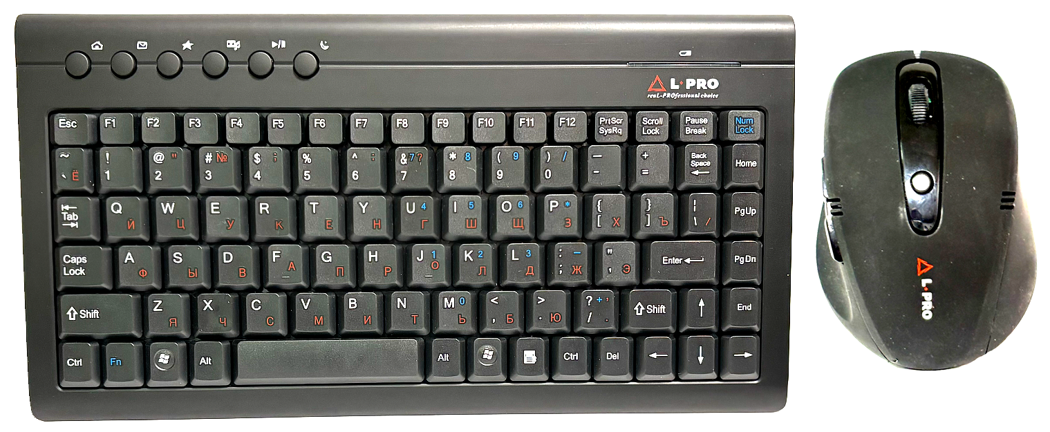 Комплект беспроводной клавиатура и мышка L-PRO 20605/1253 RU/EN — фото 3