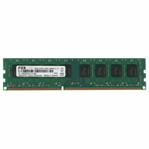 Оперативная память FOXLINE DIMM DDR3 8GB 1600 MHz (FL1600D3U11-8G)