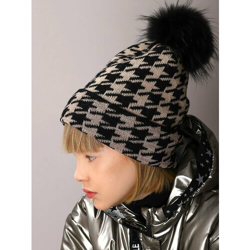 фото Шапка noble people, размер 52-54, черный