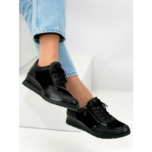 фото Полуботинки remonte dorndorf, размер 42, черный