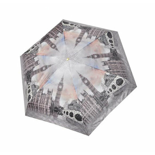 Мини-зонт Три слона, серый