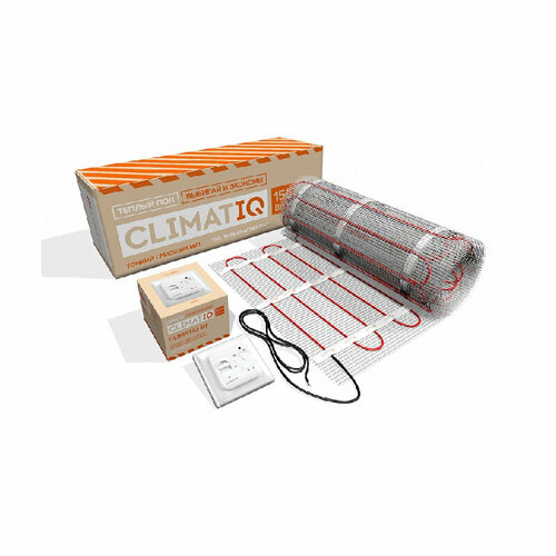 Теплый пол Climatiq Мat 150 Вт/м2 12 m2 теплый пол climatiq mat 9 0 m2