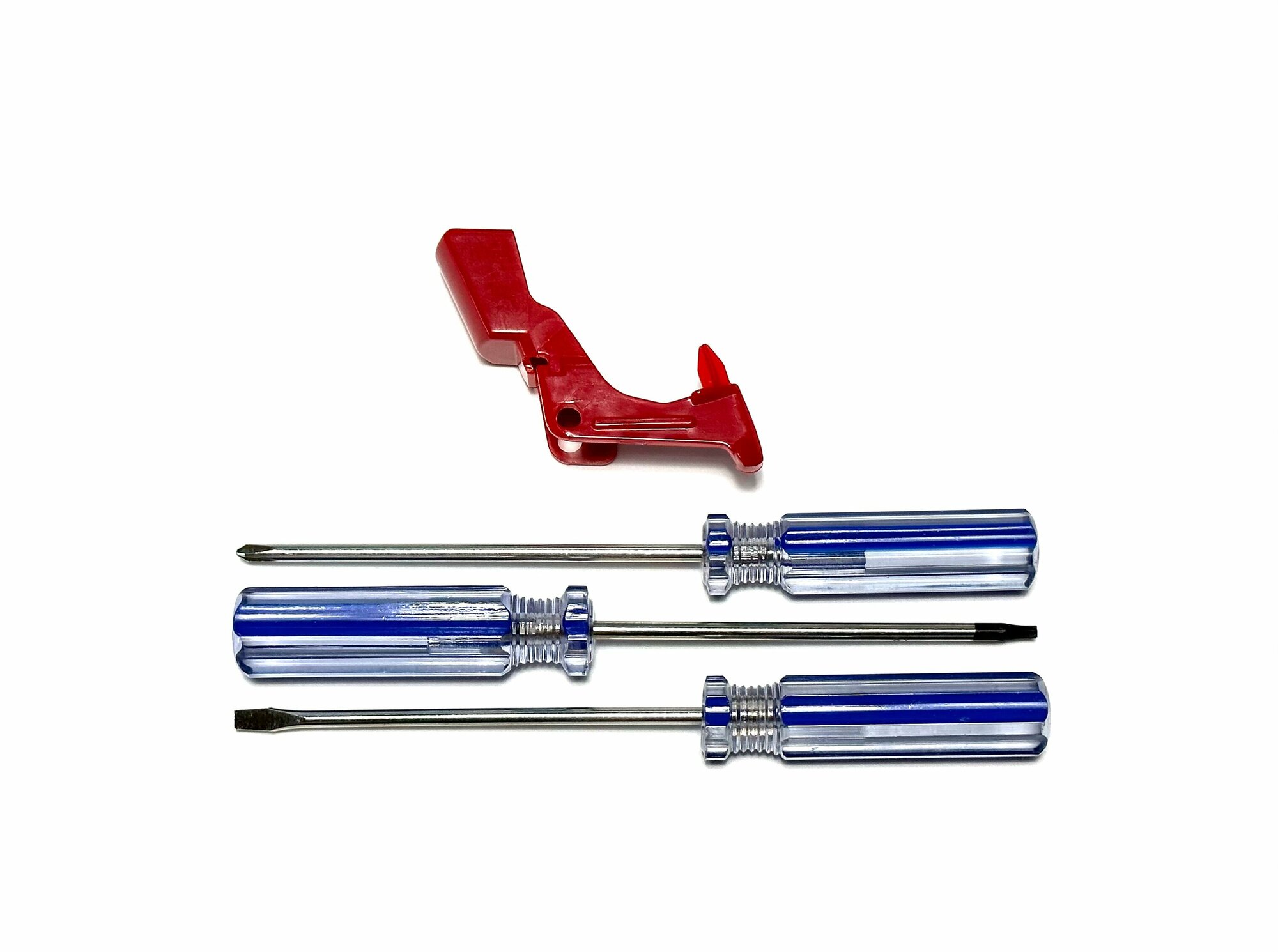Комплект кнопка и 3 отвёртки для беспроводных пылесосов Dyson V10 V11 SV12 SV14 SV27