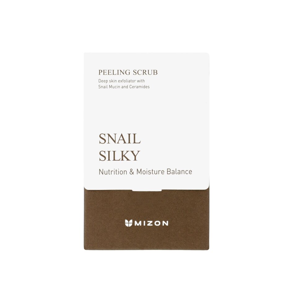 MIZON SNAIL SILKY PEELING SCRUB Пилинг-скраб с муцином улитки