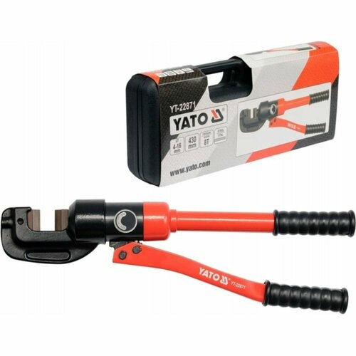 пресс клещи 470мм 18 20т для эффективного обжима наконечников на электрических проводах или для обжима тросов yato арт yt22862 Ручной пресс YATO YT-22862