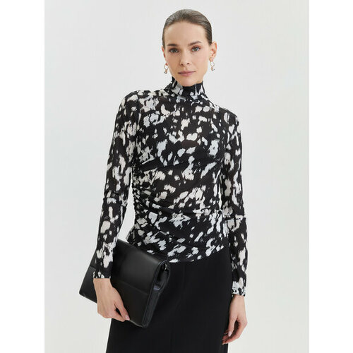 фото Водолазка zarina, размер xl (ru 50)/170, черный