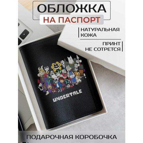 фото Обложка для паспорта russian handmade обложка на паспорт undertale op01957, черный