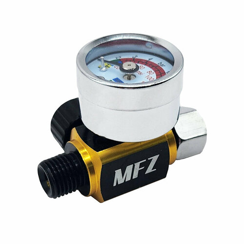 Регулятор MFZ давления с манометром 1/4 регулятор давления c манометром remix ar 805 для краскопульта
