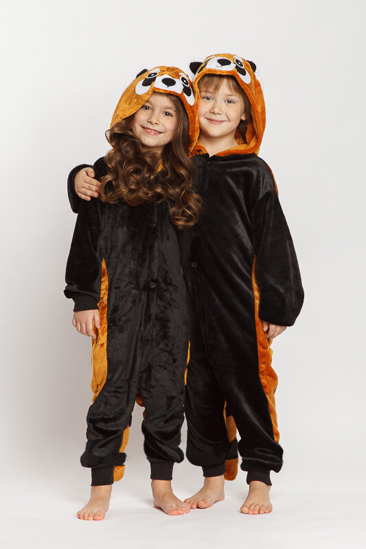 Кигуруми Енот Animal Inside черный