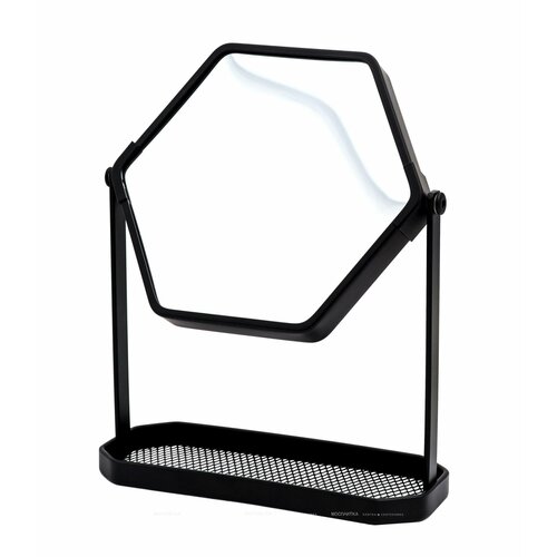 Зеркало косметическое RIDDER Scarlett настольное 1х3х-увеличение цвет черный матовый О3106010 2587₽