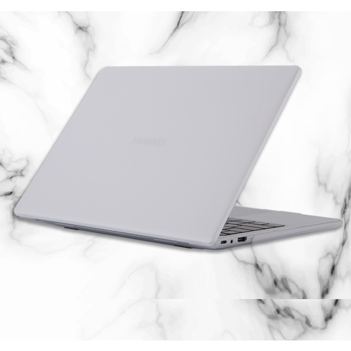 Чехол-накладка MyPads Opako для Huawei MateBook D 14 из импортного пластика защитный противоударный белый матовый