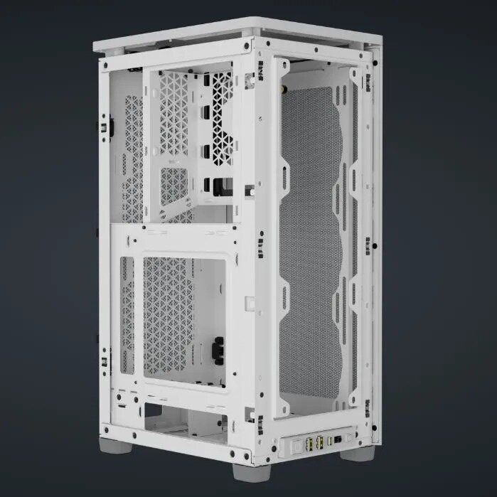 Компьютерный корпус Corsair iCUE 2000D RGB AIRFLOW Mini-ITX, белый цвет — фото 2