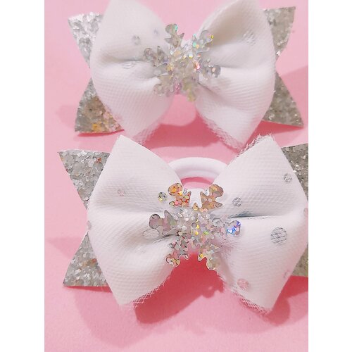 Бант со снежинкой