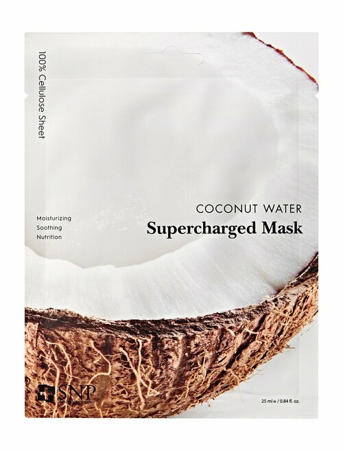Увлажняющая тканевая маска для лица с кокосовой водой SNP Coconut Water Supercharged Mask