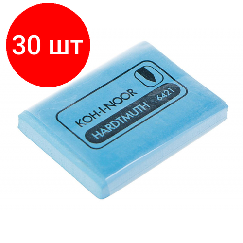 Комплект 30 штук, Ластик-клячка KOH-I-NOOR SOFT 6421, голубой Чехия