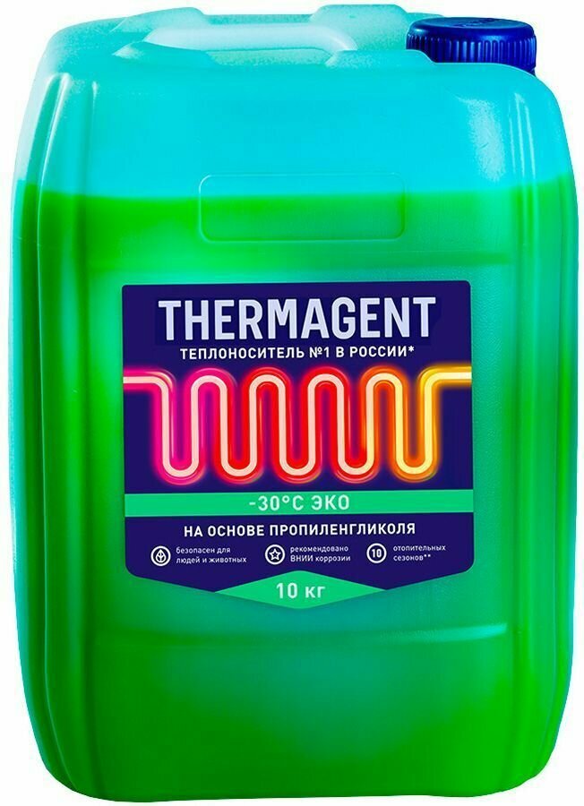 Теплоноситель Thermagent Eko -30 на основе пропиленгликоля 10 кг