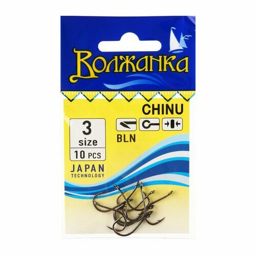 фото Крючки волжанка chinu № 3, 10 шт volzhanka
