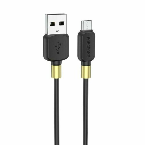 Кабель BOROFONE microUSB 1 метр, быстрая зарядка, зарядный шнур, провод для телефона сетевое зарядное устройство maimi t7 smart charger kit usb порт кабель micro usb white