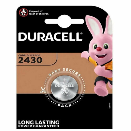 Батарейки Duracell CR2430/1BL (DR CR2430/1BL) (1 шт./бл) батарейка cr2430 robiton profi r cr2430 bl1 1 штука 13053