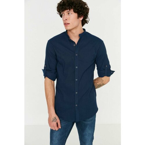 фото Рубашка trendyol, размер 52, синий