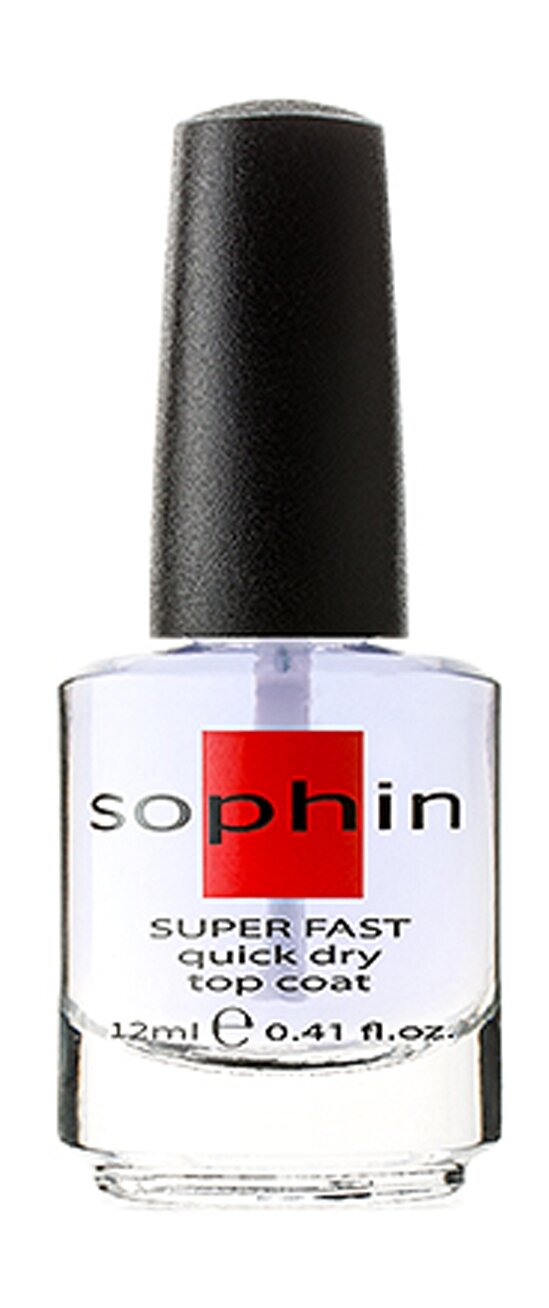 Супер сушка-закрепитель лака для ногтей Sophin Super Fast Quick Dry Top Coat 12 мл .