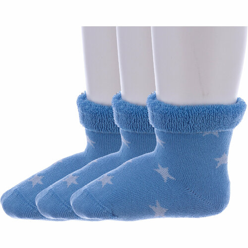 фото Носки rusocks 3 пары, размер 11-12, голубой