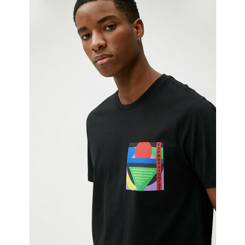 фото Футболка koton, размер m, черный