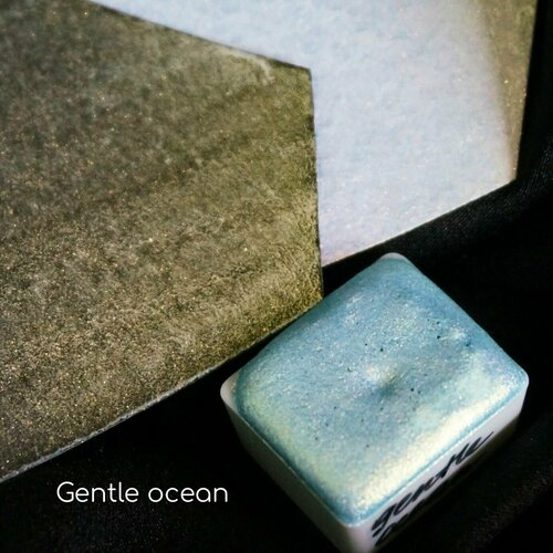 Акварель Tintura блестящая хамелеон Ласковый океан - Gentle ocean, полукювета