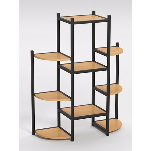 Подставка для цветов №6 в стиле лофт, Бук Бавария 80 x 29 x 100 см