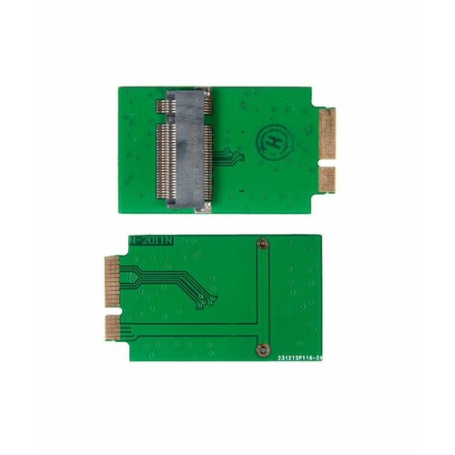 Adapter / Адаптер средний SSD - M.2(NGFF) для Apple MacBook Air 11 13 A1370 A1369, Late 2010 Mid 2011 (зеленый) SSD 6+12pin NFHK N-2011N adapter адаптер средний ssd m 2 ngff для apple macbook air 11 13 a1370 a1369 late 2010 mid 2011 зеленый ssd 6 12pin nfhk n 2011n