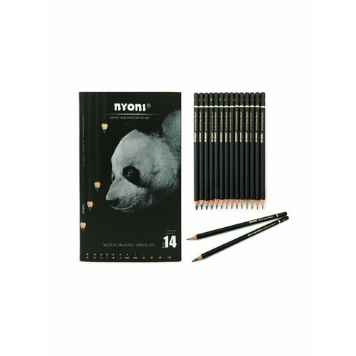 Набор чернографитных карандашей 14 шт.