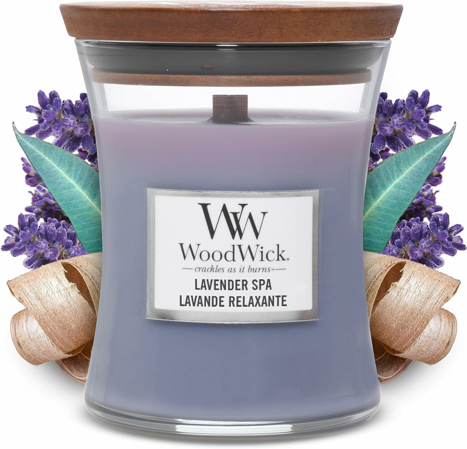 Woodwick/ Свеча средняя Лавандовый спа / Lavander spa 275гр.