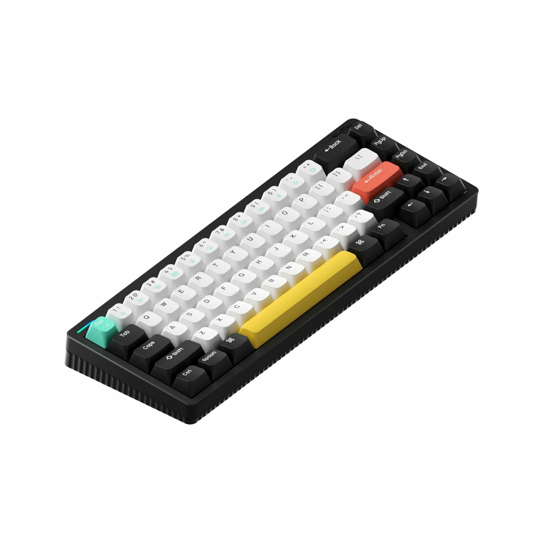 Беспроводная механическая клавиатура NuPhy Halo65 (Матовый чёрный | Matte Black) (Крошка енот | Baby Raccoon)