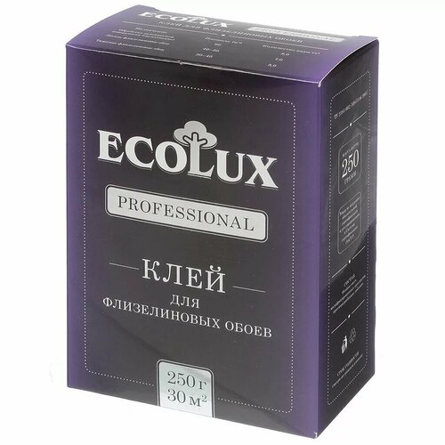 Клей для флизелиновых обоев Ecolux Professional 250 гр клей для флизелиновых обоев exclusive proffesional 250 г