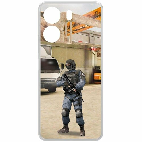 Чехол-накладка Krutoff Clear Case Cтандофф 2 (Standoff 2) - GIGN для Xiaomi Redmi 13C