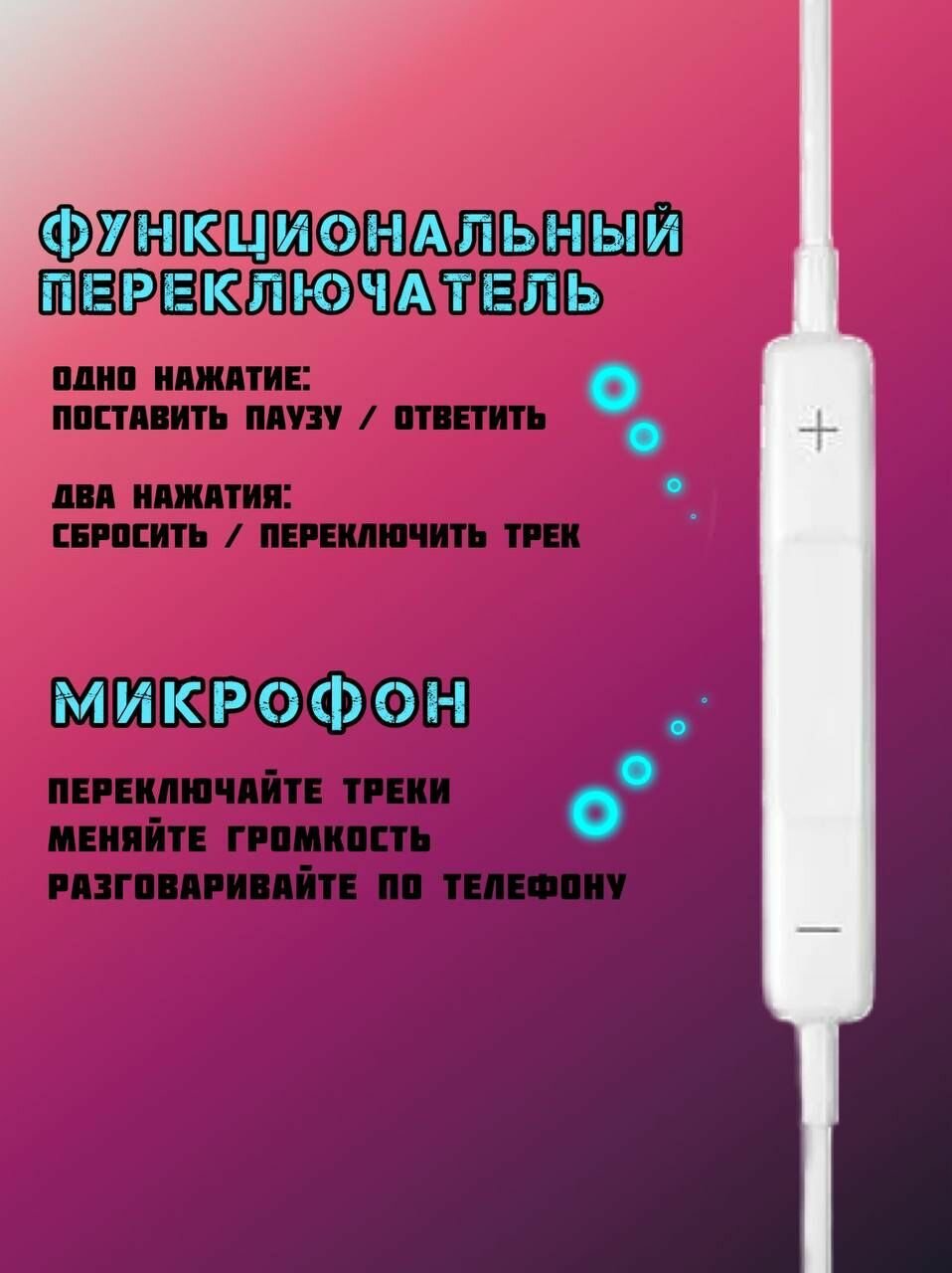 Наушники проводные разъем Lighting