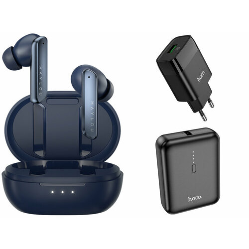 Наушники Haylou W1 Blue Выгодный набор подарок серт 200Р 529200₽