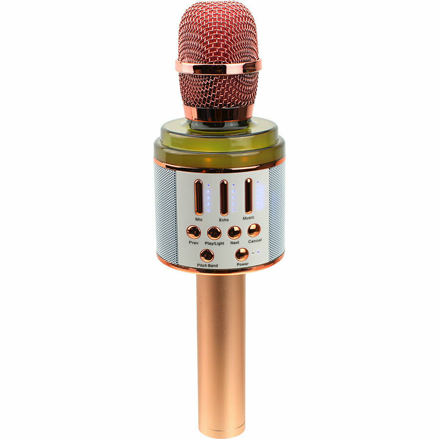 Микрофон караоке K068 Magic Karaoke c Bluetooth rose gold