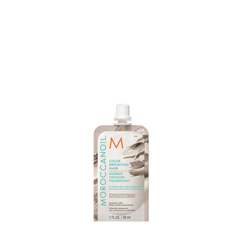 Color Depositing Mask PLATINUM тонирующая маска для волос Moroccanoil 30 мл