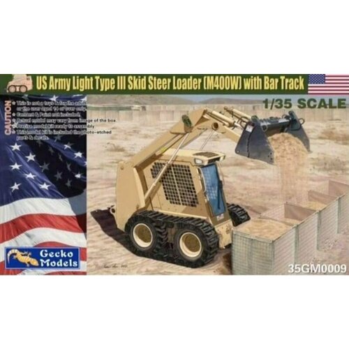 Сборная модель US Army Light Type III Skid Steer Loader (M400W) with Bar Track dj axial scx10 iii side bumper anti skid plate side bar anti skid plate jeep rc car upgrade accessories parts