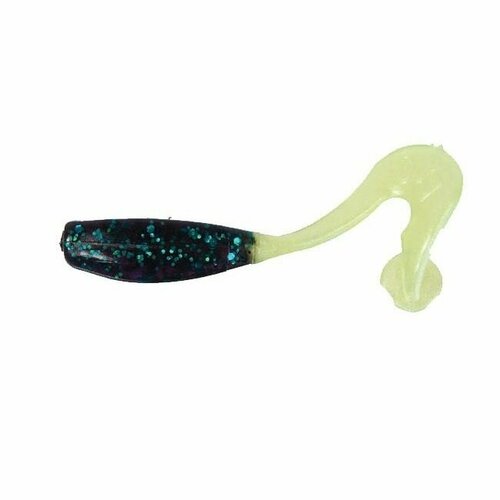 Приманка силиконовая Gene Larew Bobby Garland 2,5' Stroll R (упак. 12 шт.) / цвет #4863 Junebug / Pearl Chartreuse