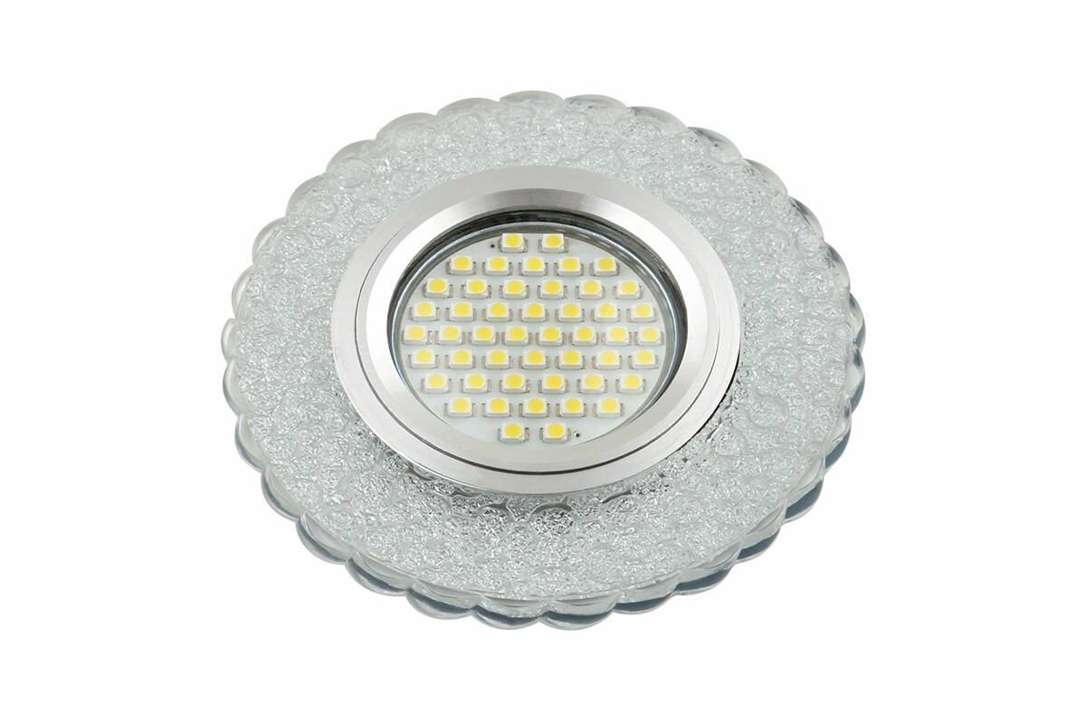 Встраиваемый светильник с LED подсветкой Fametto Luciole DLS-L140 Gu5.3 Glassy/Clear (UL-00003874) - фото №4